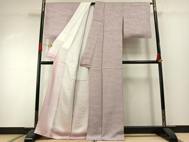 平和屋着物●上質な小紋　霞文　暈し染め　正絹　逸品　AABI1606fy