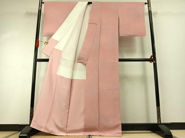 平和屋着物●染色作家　斉藤三才　小紋　霞文　正絹　逸品　AABI1608fy