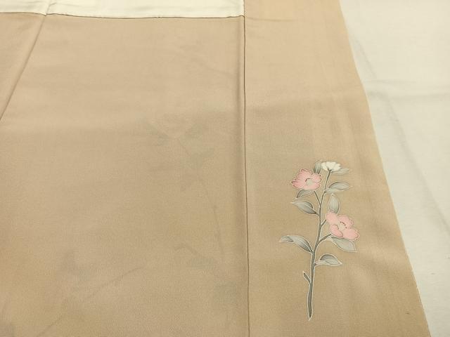 平和屋着物●訪問着　友禅　枝花文　暈し染め　正絹　逸品　AABI1609fy