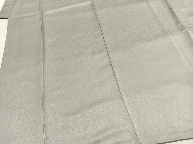 平和屋着物●男性　色無地　作家物　草花地紋　紫水晶色　正絹　逸品　AABI1618fy