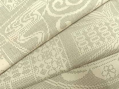 平和屋着物●本場大島紬　白大島　一元絣　幾何学文様　正絹　逸品　AABI1619fy