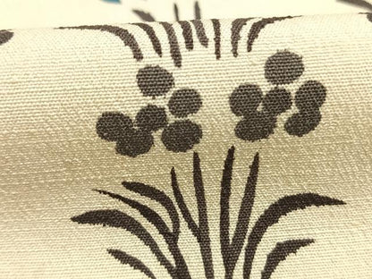 平和屋着物●上質な小紋　型染め　草花文　正絹　逸品　AABI1621fy