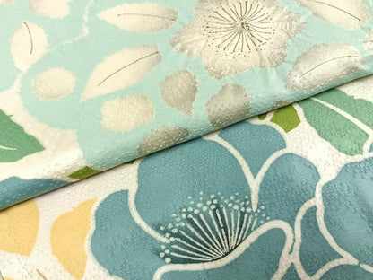 平和屋着物●上質な小紋　絞り　草花文　正絹　逸品　AABI1622fy