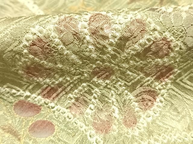 平和屋着物●訪問着　総絞り　草花文　金彩　正絹　逸品　AABI1623fy