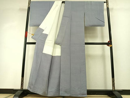 平和屋着物●上質な小紋　霞文　正絹　逸品　AABI1626fy