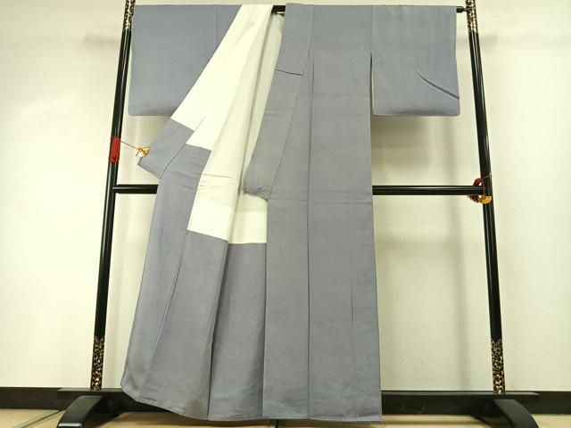 平和屋着物●上質な小紋　霞文　正絹　逸品　AABI1626fy