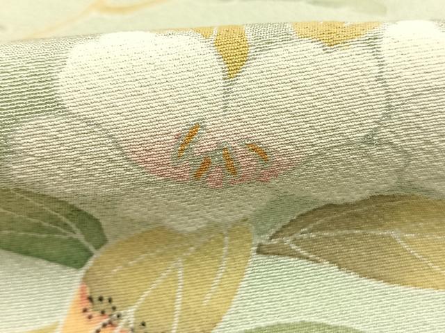 平和屋着物●訪問着　友禅　枝花文　暈し染め　正絹　逸品　AABI1627fy