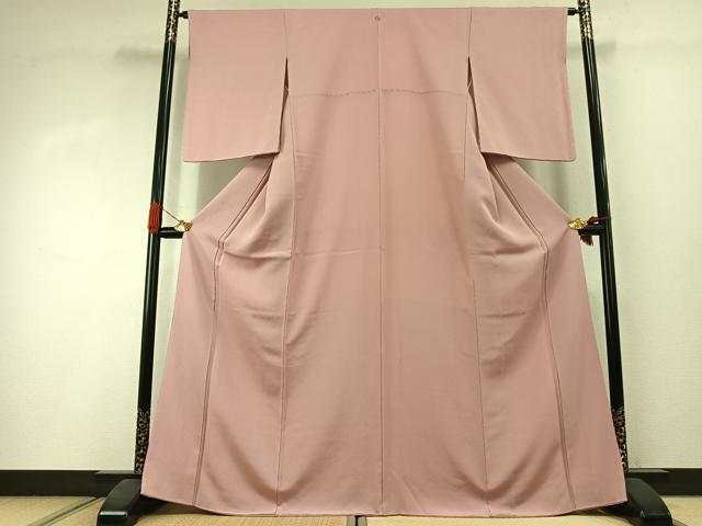 平和屋着物●上質な色無地　虹色　正絹　逸品　AABI1628fy