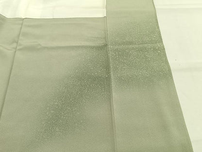 平和屋着物●訪問着　作家物　刺繍　枝花文　暈し染め　金彩　正絹　逸品　AABI1629fy