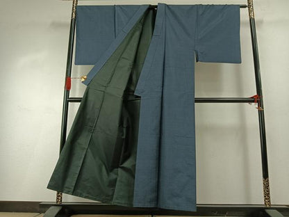 平和屋着物●男性　本場大島紬　アンサンブル　亀甲絣　正絹　逸品　AABI1633fy