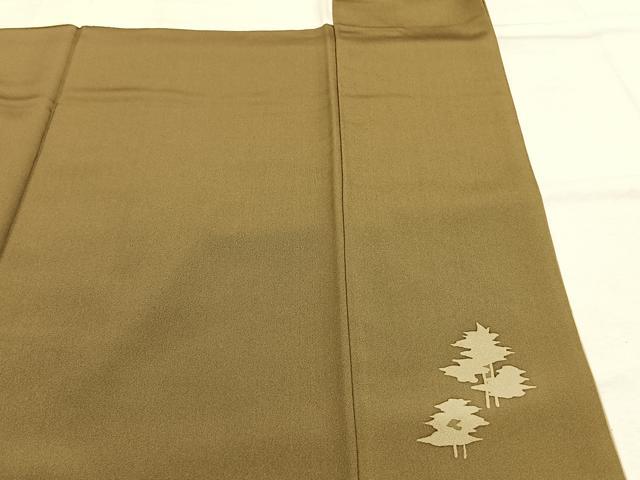 平和屋着物●染色作家　寺島利男　訪問着　紬地　風景文　正絹　逸品　未使用　AABI1638fy