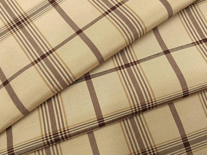 平和屋着物●上質な紬　格子　正絹　逸品　未使用　AABI1641fy