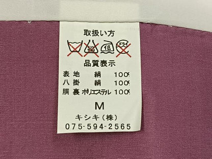 平和屋着物●上質な紬　格子　正絹　逸品　未使用　AABI1641fy