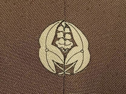 平和屋着物●訪問着　扇面花文　栗鼠　金彩　正絹　逸品　AABI1645fy