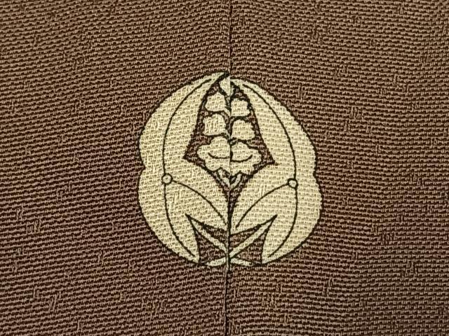平和屋着物●訪問着　扇面花文　栗鼠　金彩　正絹　逸品　AABI1645fy