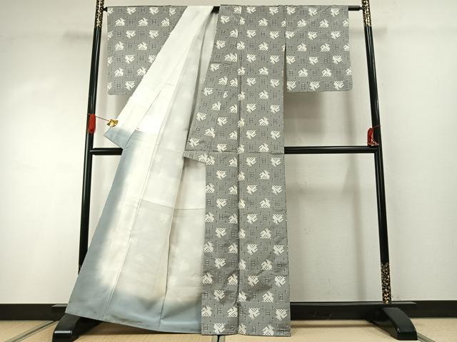平和屋着物●上質な紬　有栖川文様　正絹　逸品　未使用　AABI1652fy