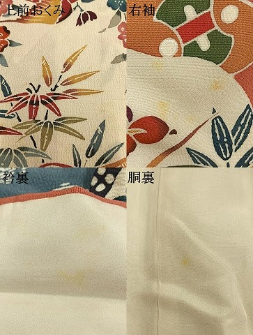 平和屋着物●訪問着　紅型　花鳥文　やまと誂製　正絹　逸品　AABI1654fy
