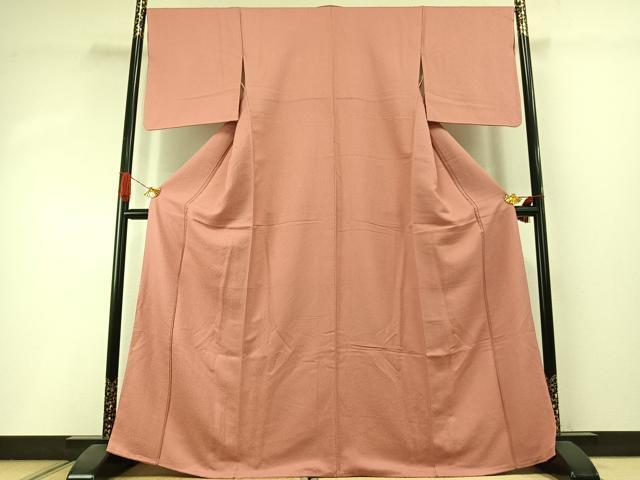 平和屋着物●上質な色無地　東雲色　正絹　逸品　AABI1661fy