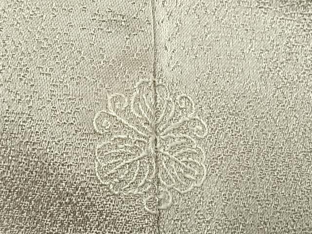平和屋着物●訪問着　総刺繍　駒刺繍　枝松文　金銀糸　正絹　逸品　AABI1669fy