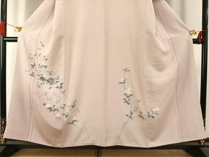 平和屋着物●訪問着　友禅　枝花文　正絹　逸品　AABI1670fy