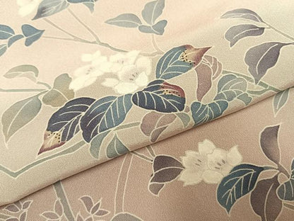 平和屋着物●訪問着　友禅　枝花文　正絹　逸品　AABI1670fy