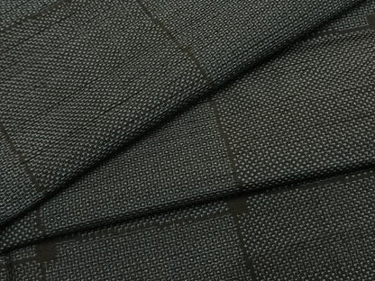 平和屋着物●塩沢紬　120亀甲　色紙文　ますいわ屋扱い　正絹　逸品　AABI1682fy