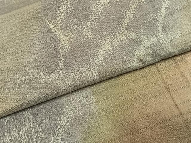 平和屋着物●訪問着　紬地　扇　正絹　逸品　AABI1684fy