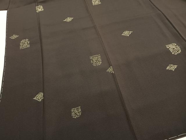 平和屋着物●上質な小紋　印伝　兎　正絹　逸品　未使用　AABI1697fy