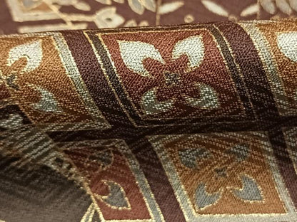 平和屋着物●染色作家　斉藤三才　訪問着　花鳥文　金彩　正絹　逸品　未使用　AABI1699fy