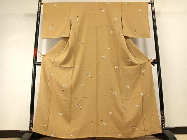 平和屋着物●上質な小紋　兎　正絹　逸品　AABI1700fy