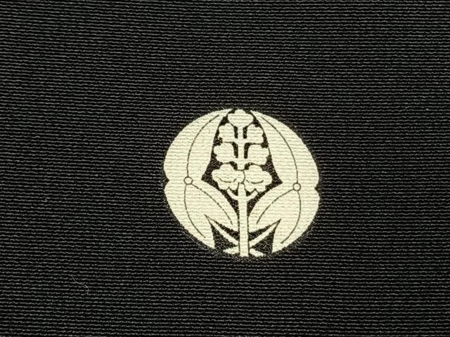 平和屋着物●本加賀友禅作家　寺西次作　黒留袖　草花文　正絹　逸品　AABI1708fy