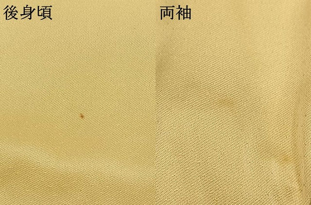 平和屋着物●訪問着　駒刺繍　草花文　暈し染め　金彩　正絹　逸品　AABI1725fy