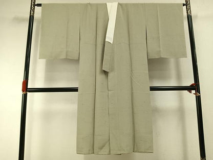 平和屋着物●長襦袢　無双仕立て　ぜんまい紬　霞文　正絹　逸品　AABI1726fy