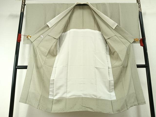 平和屋着物●長襦袢　無双仕立て　ぜんまい紬　霞文　正絹　逸品　AABI1726fy