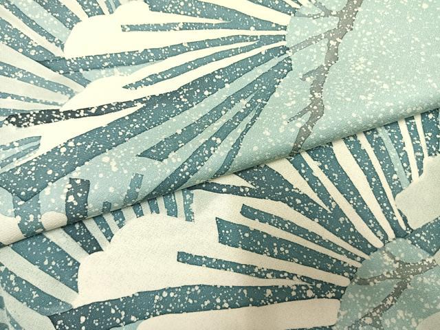 平和屋着物●訪問着　友禅　雪持ち松　正絹　逸品　AABI1728fy