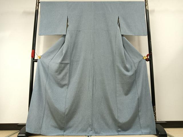 平和屋着物●上質な小紋　墨流し文様　正絹　逸品　AABI1730fy