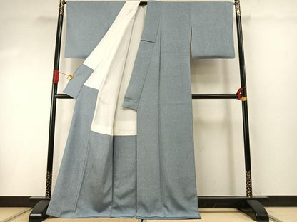 平和屋着物●上質な小紋　墨流し文様　正絹　逸品　AABI1730fy