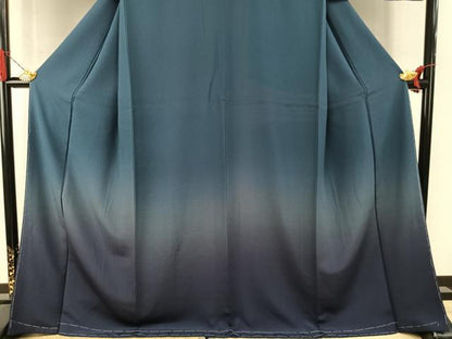 平和屋着物●訪問着　霞文　暈し染め　正絹　逸品　AABI1731fy