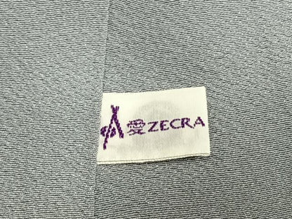 平和屋着物●上質な色無地　本草木染　灰青色　丹後ちりめん　反端付き　正絹　逸品　未使用　AABI1732fy
