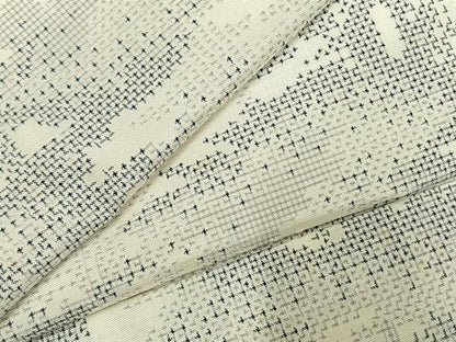 平和屋着物●上質な紬　風景文　正絹　逸品　AABI1735fy