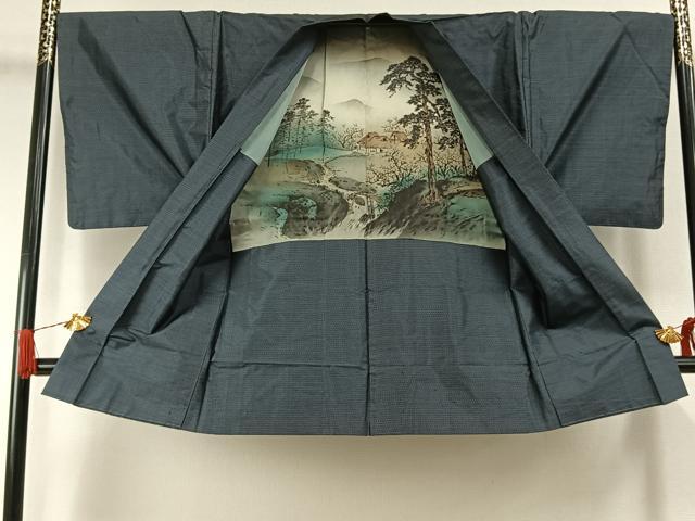 平和屋着物○男性 本場大島紬 アンサンブル 亀甲絣 正絹 逸品