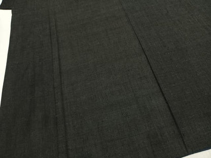 平和屋着物●男性　紬　アンサンブル　杢無地　正絹　逸品　AABI1743fy