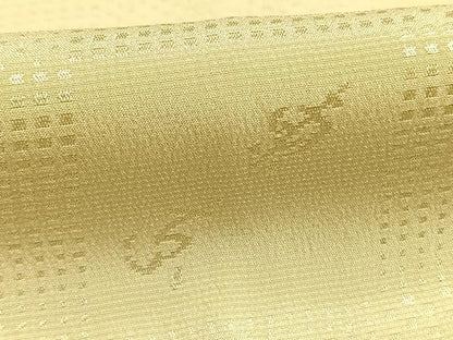 平和屋着物●長襦袢　無双仕立て　市松地紋　砥粉色　正絹　逸品　AABI1747fy