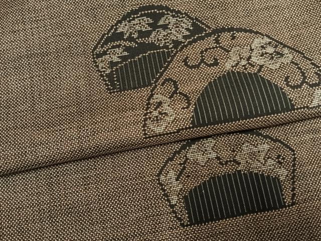 平和屋着物●本場大島紬　カタス9マルキ　櫛　正絹　逸品　AABI1749fy