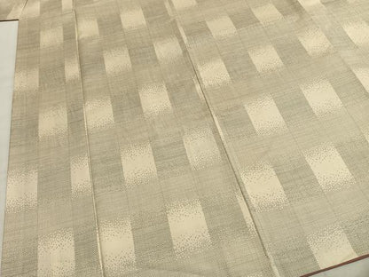 平和屋着物●本場大島紬　カタス7マルキ　変わり市松文様　正絹　逸品　AABI1754fy