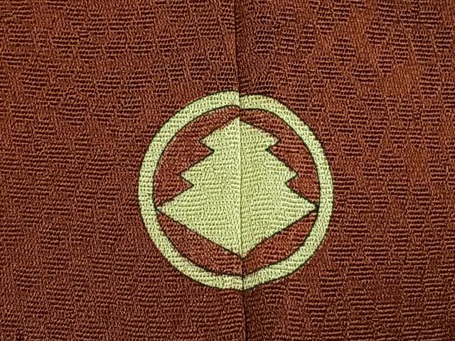 平和屋着物●上質な色無地　赤錆色　正絹　逸品　未使用　AABI1757fy