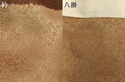 平和屋着物●訪問着　絞り　草花文　金彩　正絹　逸品　AABI1758fy
