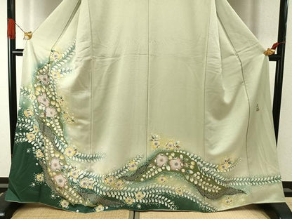 平和屋着物●訪問着　作家物　辻が花　暈し染め　正絹　逸品　AABI1764fy