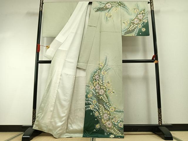 平和屋着物●訪問着　作家物　辻が花　暈し染め　正絹　逸品　AABI1764fy