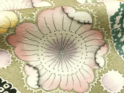 平和屋着物●訪問着　作家物　辻が花　暈し染め　正絹　逸品　AABI1764fy